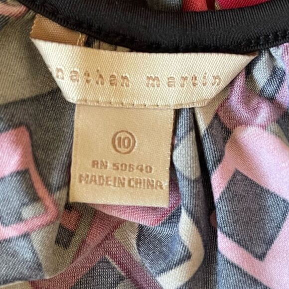 Jonathan Martin dress with a multicolor geometric pattern - Picture 5 of 5